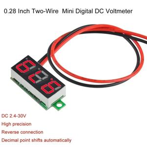 0 28 인치 DC LED 디지털 볼트미터 0 100V 전압계 자동차 모바일 전원 전압 테스터 감지기 12V 빨강 초록 파랑 노랑