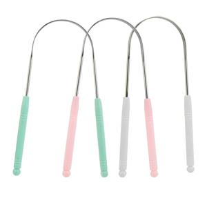 새로운 스테인레스 스틸 혀 스크레이퍼 구강 혀 클리너 브러시 혀 칫솔 구강 위생 고품질 혀 스크레이퍼