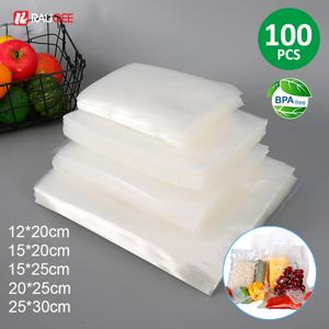 식품용 진공 포장 백, 식품 보관 백, 식품 신선도 유지, 5 가지 크기, 100PCS
