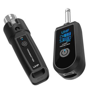 좋은 무선 마이크 시스템 UHF 무선 XLR 송신기 및 수신기 (다이나믹 마이크, 오디오 믹서, PA 시스템, 기타용)