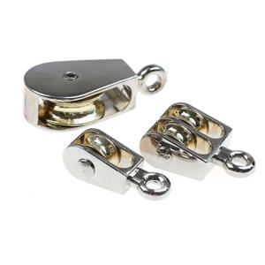 36mm 금속 Sheave 아연 합금 고정 도르래 크라운 블록 및 태클 리프팅 휠 DIY 용 미니 싱글/더블 풀리