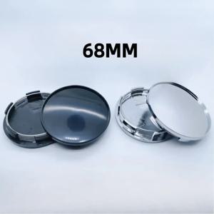 4개 O.D 68mm / I.D 62mm 블랭크 무엠블럼 자동차 휠 센터 캡 휠 허브 림 허브캡 센터 커버 교체 스타일링 액세서리