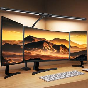 더블 싱글 헤드 Led 클립 책상 램프 디 밍이 가능한 컴퓨터 테이블 램프 모니터 라이트 건축가 테이블 램프 사무실 독서 등