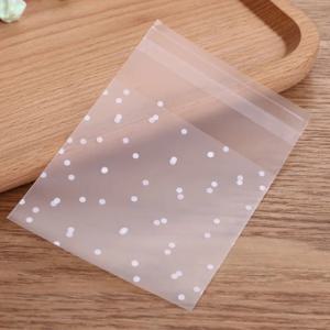 100 개/몫 투명 도트 가방 작은 지 플락 쥬얼리 포장 가방 신선 유지 방진 Reclosable 캔디 쿠키 보관 DIY