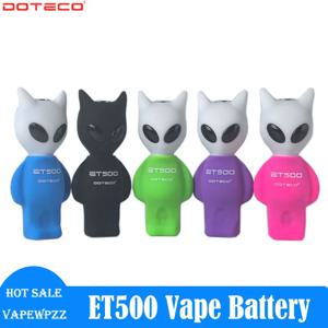 새로운 도착 DOTECO ET500 Vape 배터리 550mah 6VV 설정 1.8V 15S 예열 유형-C 포트 510 스레드 Vaporeizer 디스플레이 화면