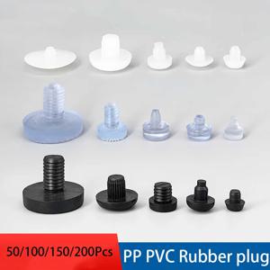 50-200Pcs 실리콘 고무 스토퍼 의자 의자 발 패드 T 자형 스토퍼 가구 테이블 의자 다리 발 바닥 미끄럼 방지 발 패드