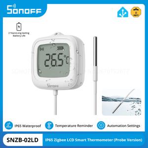 SONOFF SNZB-02LD IP65 지그비 3.0 LCD 스마트 홈 온도계 (프로브 포함) 수영장, 욕조, 냉장고, 냉동고용, ZBDongle과 호환