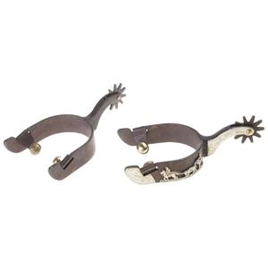 R6FE Horse Spur 교체 중간 강철 서부 카우보이 스퍼 경쟁 장비