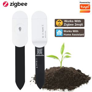 Tuya Zigbee 온도 습도 수분 감지기 스마트 토양 테스터 수분 센서 전화 App 홈 가든 용 실시간 모니터