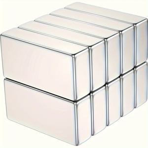 10개 20x10x5 자석 막대, 사무실 및 도구 보관용 직사각형 자석, 보관 자석, 지도 자석, 서랍 닫기 자석