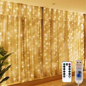 1pc 6x3/3x3/3x2/3x1m USB LED 커튼 문자열 조명 침실 크리스마스 화환 요정 램프 웨딩 파티 홈 장식 조명