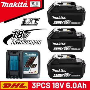 정품 Makita 배터리 18V 9AH 충전식 리튬 이온 배터리 충전기 BL1860B BL1850 BL1830 BL1815 LXT400 배터리 교체