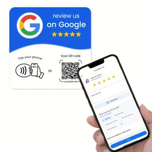 사각 NFC 215 프로그래밍 가능 QR 코드 구글 리뷰 카드 NFC 스테이션 테이블 NFC 디스플레이 벤딩 카드 스탠딩 브랜드 브래킷
