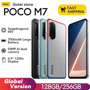 [월드 프리미어] POCO M7 글로벌 버전 스마트폰 스냅드래곤 685 7000mAh 배터리 몰입형 6.9인치 FHD+ 디스플레이 NFC 33W 충전