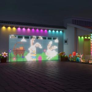크리스마스 LED 커튼 조명, 방수 요정 조명 앱 제어 DIY 색상 변경 LED 스트링 라이트 선물 파티 홈 데코