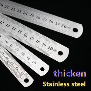 스테인레스 스틸 금속 직선 눈금자, 재봉 발 재봉 도구, 정밀 양면 측정 도구, 15-30cm