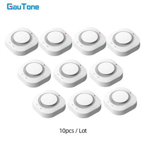 GauTone PA-441 연기 경보기 433MHz 화재 방지 훈제 장 조합 경보 홈 보안 시스템 연기 감지기