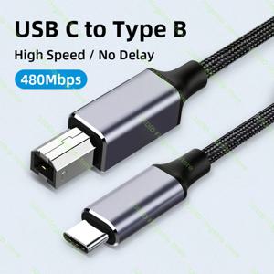 새로운 MacBook Pro용 USB Type-C-USB Type B 2.0 케이블 HP Canon Brother Epson Dell 삼성 프린터 유형 C 프린터 스캐너 코드
