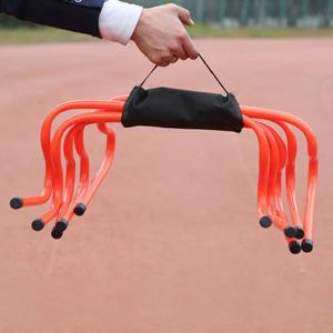 훈련 장비 캐리어 액세서리 장애물 축구 보관 장애물 운반 축구 민첩성 천 세트 컨테이너 래퍼