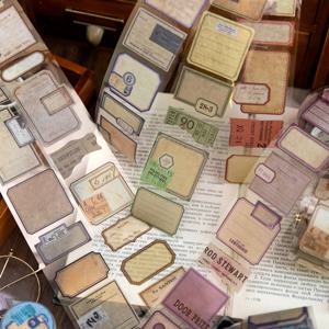 Yofun 5x200cm 레트로 마크 일일 애완 동물 테이프 라벨 저널 스크랩북 용 빈티지 스티커 diy 장식 마스킹 테이프 스티커