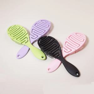 중공 풀기 헤어 브러시, 1/2pcs 건식 및 습식 헤어 정렬 브러시, 헤어 브러시 청소 클로, 실제 헤어 가발 전용