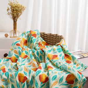Elinfant 1 PC 아기 Swaddle 담요 대나무 면화 부드러운 아기 담요 신생아 소녀와 소년 아기를위한 신생아 Muslin Swaddle 담요