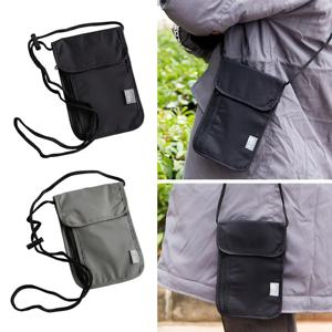 1 Pcs 방수 RFID 나일론 보관 가방 여행 문서 카드 여권 가방 목 지갑 돈 문서 카드 여권 주머니