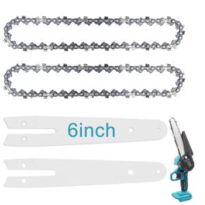 전기톱 체인 6인치 교체 가이드 37 드라이브 링크 미니 전기톱 체인용 톱 체인