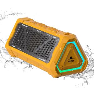 MLOVE P3 야외 블루투스 스피커, 40W 출력 전력 블루투스 5.3 스피커, 스테레오 사운드 IPX7 방수, 마이크로 SD 카드, RGB 라이트