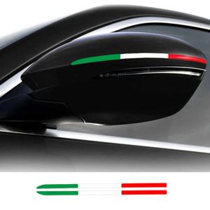 알파 로메오 스포르티바 줄리아 줄리에타 159 156 미토 스텔비오 피아트 500 아바스 595 695 푼토 티포용 자동차 백미러 스티커 2개