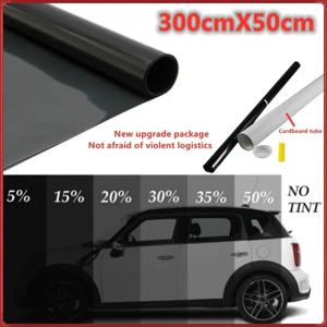 블랙 자동차 창문 포일 필름, 자동차 홈 창문 유리, 여름 태양 UV 보호대 스티커 필름, 300cm x 50cm, 5%-50%