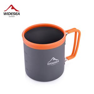 Widesea 캠핑 알루미늄 컵 야외 머그잔 관광 식기 피크닉 요리 장비 관광 커피 음료 트레킹 하이킹
