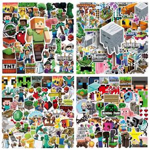 50 개/대 Minecrafte 스티커 다이아몬드 칼 휴대 전화 워터 컵 노트북 가방 만화 Enderman 방수 장식 어린이