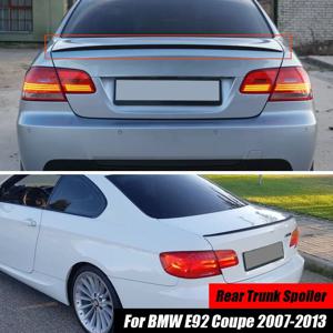 BMW 액세서리 3 시리즈 E92 쿠페 332d 335i M3 스타일 2007-2013 자동차 블랙 부츠 뒷 트렁크 윙 루프 스포일러 립 커버