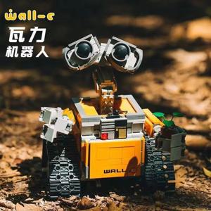 Wall·E 로봇 동원 디즈니 퍼즐 빌딩 블록 어린이 장난감 Wall-E 과립 조립 빌딩 블록 모델 아이 장난감 선물