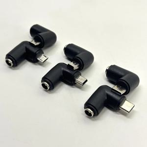 DC-USB C 전원 어댑터 5.5x2.1mm DC 플러그 암-USB C/마이크로 USB/MINI USB 커넥터 DC 전원 변환기