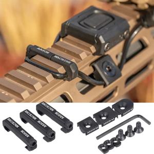 3 개/대 전술 Arson 기계 케이블 관리 SureFire M300 M600 PEQ 손전등 스위치 케이블 클립 용 MLOK WireGuide 시스템