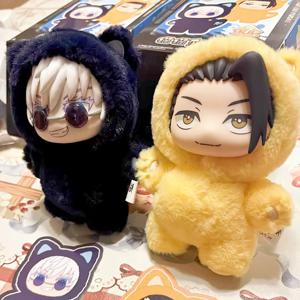 정품 Eaki Jujutsu Kaisen 시즌 2 고양이 공원 파티 Gojo Satoru 블라인드 박스 봉제 인형 가방 펜던트 모델 컬렉션 선물