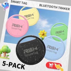 RSH 5pcs 보안 손실 방지 GPS 트래커 Xiaomi 글로벌 포지셔닝을위한 안드로이드 로케이터 어린이 가방 지갑 자동차 파인더 Google 인증