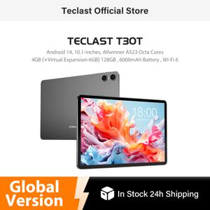 Teclast P30T 안드로이드 14 태블릿 10.1인치 디스플레이 4GB+6GB 램 128GB 저장용량 A523 8코어 Wi-Fi 6 Widevine DRM L1 6000mAh 타입C 태블릿