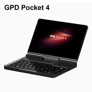 2025 오리지널 GPD 포켓 4 8.8인치 AMD AI 9 HX 370 64GB 램 휴대용 미니 PC 2TB NVMe 180도 회전 °   비즈니스용 노트북 컴퓨터