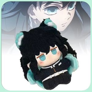 10cm 데몬 슬레이어 토키토 무이치로 봉제인형 고품질 피규어 장난감 만화 게임 애니메이션 코스프레 장난감 바디 삐걱거리는 봉제 펜던트