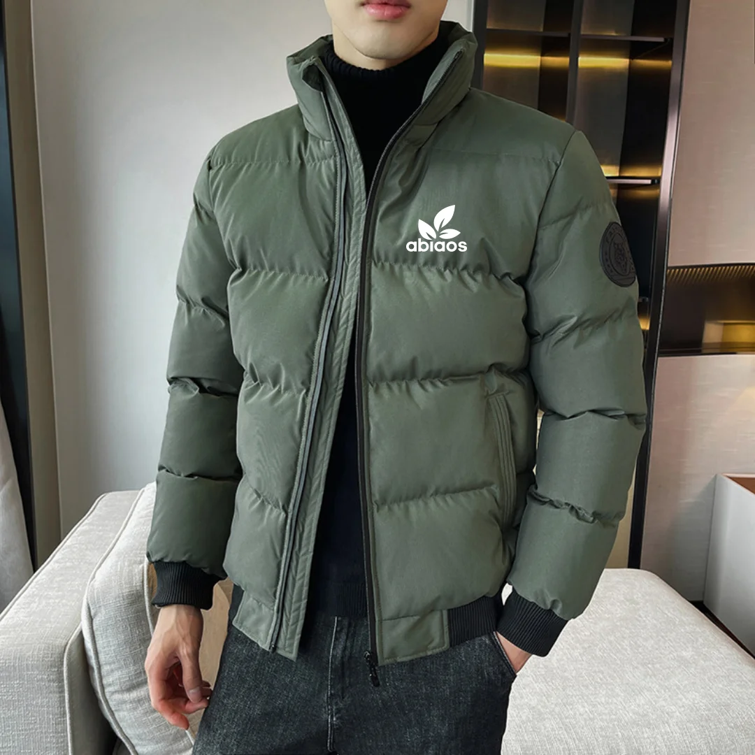 스탠드 칼라 코튼 코트 가을과 겨울 남성용 호랑이 머리 따뜻한 코튼 재킷 야외 방풍 및 방한 코튼 재킷