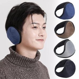 겨울 추운 날씨용 귀마개 부드러운 플러시 귀마개 두꺼운 따뜻한 귀덮개 야외 사이클링 스키 플러시 귀 보호대