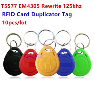 EM4305 T5577 쓰기 가능 재기록 가능 RFID 태그 복사 중복 복제 125khz H-ID 액세스 제어 RFID 카드 키 태그 링
