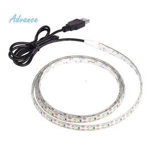 5M USB LED 스트립 빛 5V 3528 1 미터 5 미터 따뜻한 차가운 흰색 분홍색 녹색 파란색 빨간색 SMD 리본 천장 캐비닛 빛 방수