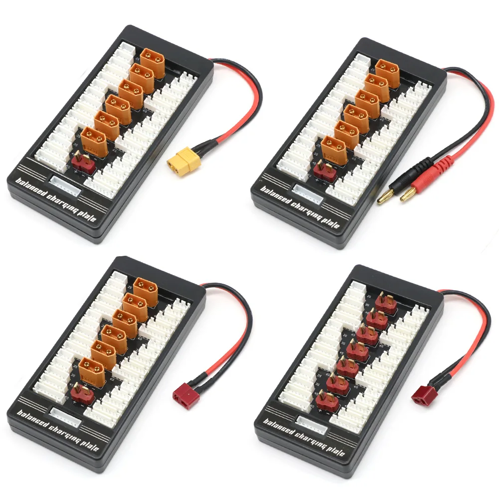멀티 2S-6S Lipo 병렬 균형 충전 보드 XT60 플러그 RC 배터리 충전기 B6AC A6 720i 병렬 충전 플레이트 보드