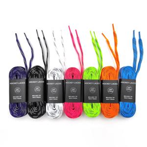 왁스 칠한 스케이트 끈 듀얼 레이어 브레이드 84/96/108/120in 스포츠 롤러 더비 스케이트 부츠 아이스 하키 스케이트 신발 하키 액세서리