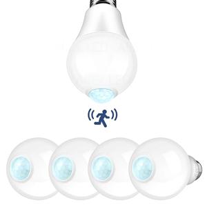 10/12/15/18/20W E27LED 모션 센서 전구 LED 램프 PIR 센서 빛 자동 ON/OFF 야간 조명 홈 주차 조명 AC85V-265V
