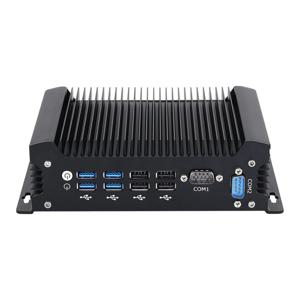 IPC 팬리스 산업용 IoT 미니 PC i5-1235U i5-1335U DDR5 2개 LAN 포트 2개 COM RS232 포트 8개 USB 포트 4G LTE SIM WiFi 지원 Windows Linux